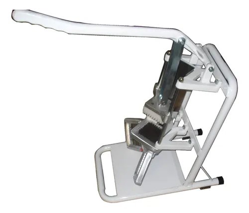 Corta Papas Uso Comercial Zeiler Base De Caño 3 Cuchillas Blanco