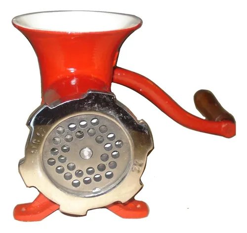 Picadora Manual Zeiler 32 Para Carne Muzzarella Y Verdura Rojo