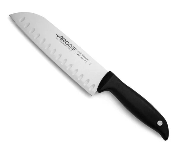CUCHILLO SANTOKU ALVEOLADO 180MM