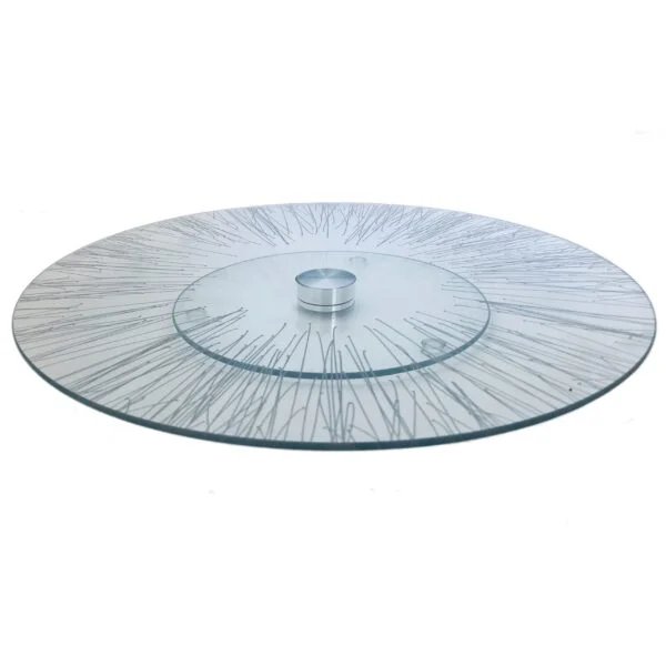 PLATO DE VIDRIO GIRATORIO Perfecto para decorar tus bizcochos.
