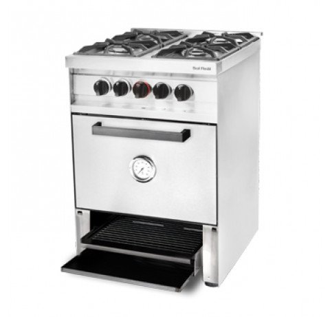 Cocina Mini 575P 4 H. / Puerta acero y parrilla