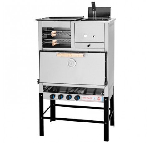  Horno 8 Pizzas c/ Plancha y Freidora