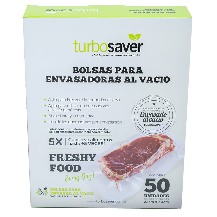 Bolsas Gofradas - 50 unidades de 22cm X 30cm