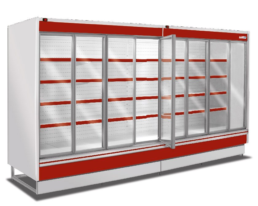 EXHIBIDORAS PUERTAS DE ABRIR DE ALUMINIO