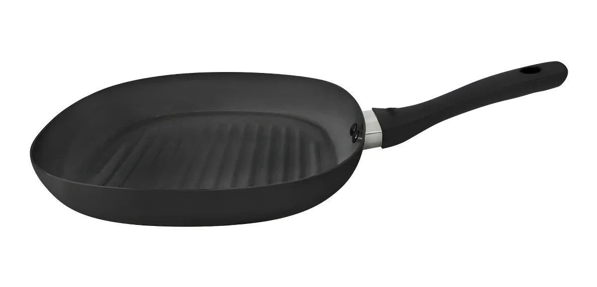 Bifera Plancha Para Bife Hudson 26 Cm Antiadherente Color Negro