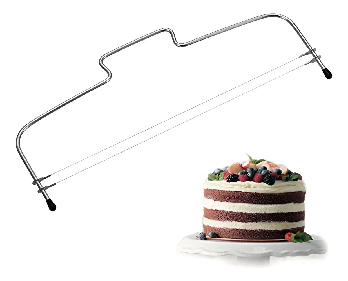 Cortador De Tortas Acero Inoxidable 2 Niveles Corta Torta