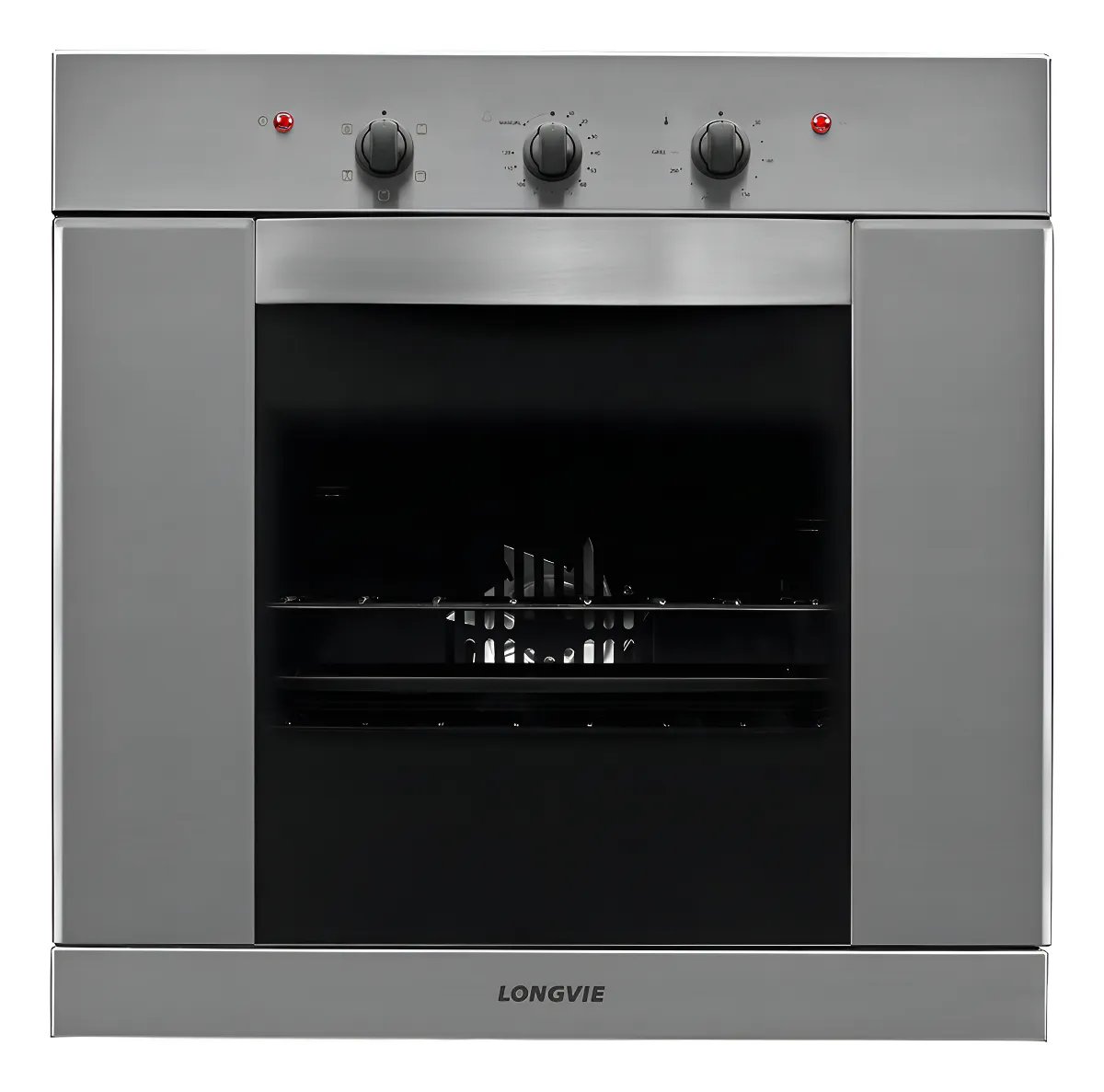 Horno Eléctrico Empotrable Longvie HE1900 56L Acero Inoxidable Control Preciso de Temperatura Función Grill y Convección Diseño Moderno Fácil de Limpi
