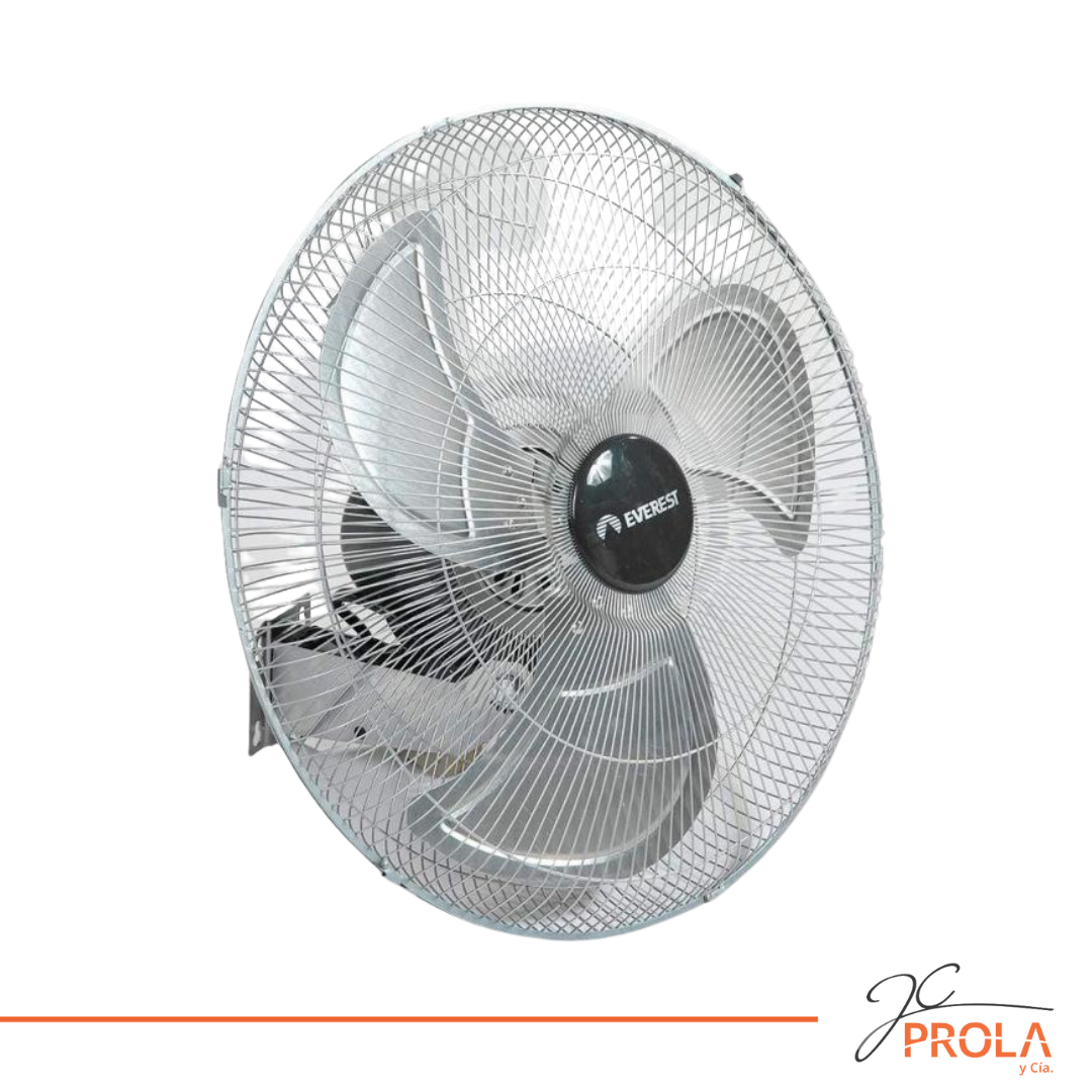 Ventilador industrial de pared 20" 130W pala metálica embalaje por 10 unidades Mod. P20