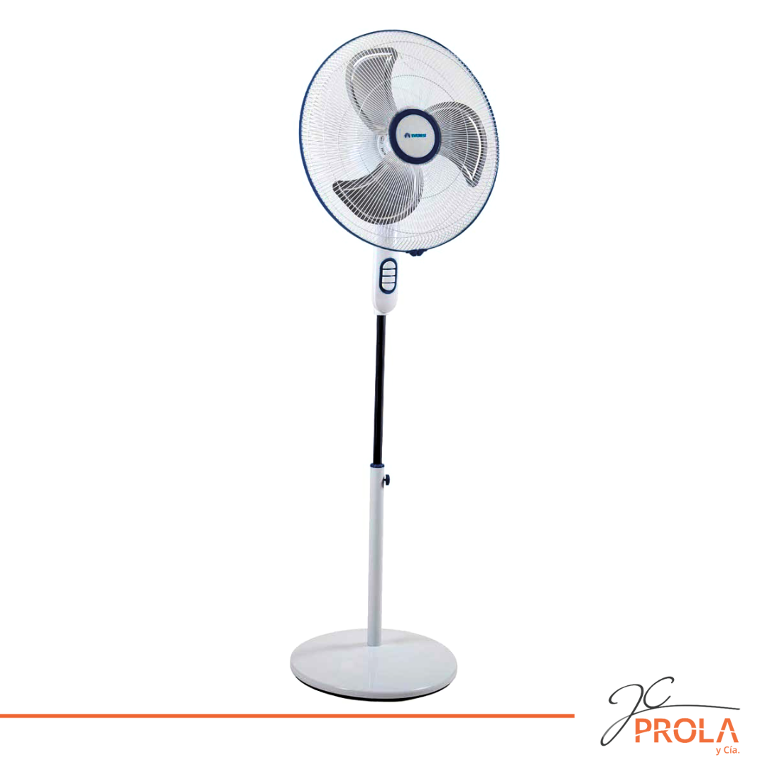 Ventilador de pie de 20" pala de aluminio Mod. FS50R Azul