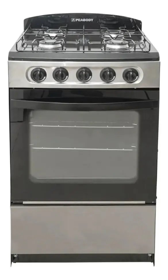 Cocina Multigas Peabody 53cm Color Acero Inoxidable